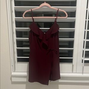 Socialite Burgundy Romper